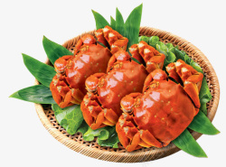 中秋节食物大闸蟹螃蟹中秋节食物高清图片