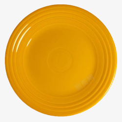黄色圆形盘子素材