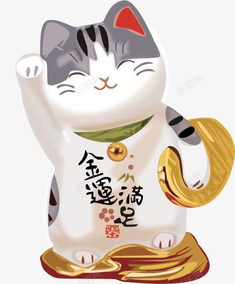 可爱招财猫png免抠素材_88icon https://88icon.com 可爱 招财 招财猫