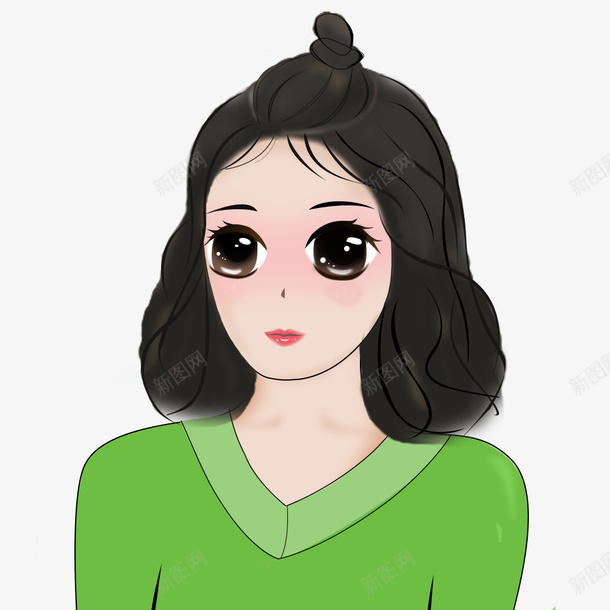 这是一个小妖精png免抠素材_88icon https://88icon.com 人物 可爱 女孩 简笔画 美女