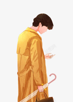 秋天人物卡通素材