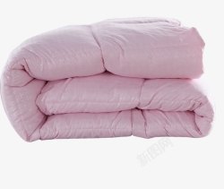 粉色床上用品棉被素材
