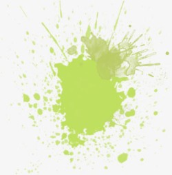绿色水印插画海报素材