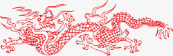 龙红色装饰中国风矢量图素材