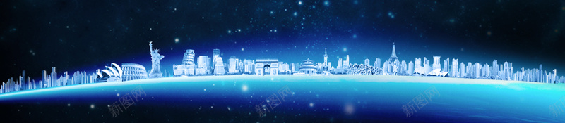 唯美星空海报背景模板psd设计背景_88icon https://88icon.com 唯美 城市 星空 海报 背景 建筑 大气 蓝色 简约 光点