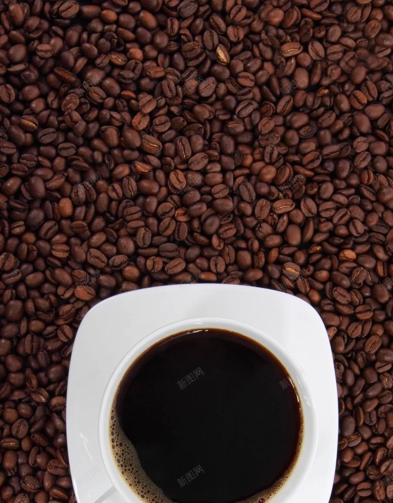 香醇咖啡咖啡豆质感H5背景jpg设计背景_88icon https://88icon.com 咖啡杯 咖啡豆 咖啡 质感 香醇 H5背景 文艺 小清新