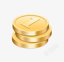 金色金币卡通png免抠素材_88icon https://88icon.com 卡通 金币 金色