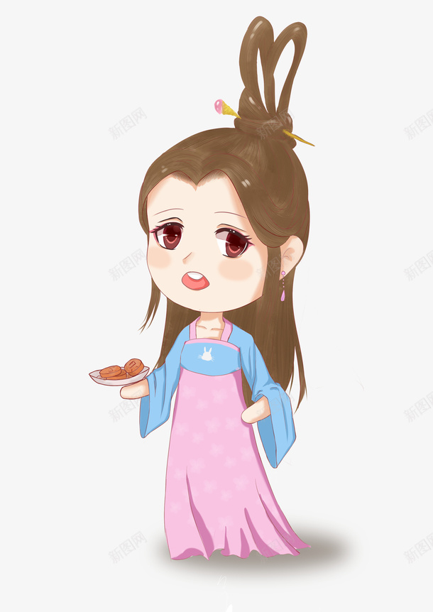 嫦娥奔月兔子4png免抠素材_88icon https://88icon.com 中秋节 兔子 嫦娥奔月 节日