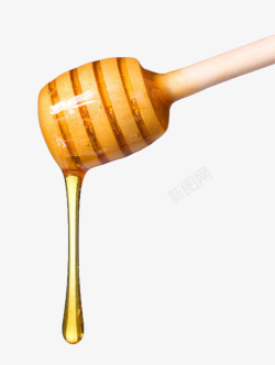 流动的蜂蜜棒粘蜂蜜素材