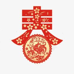 春字中国风元素素材