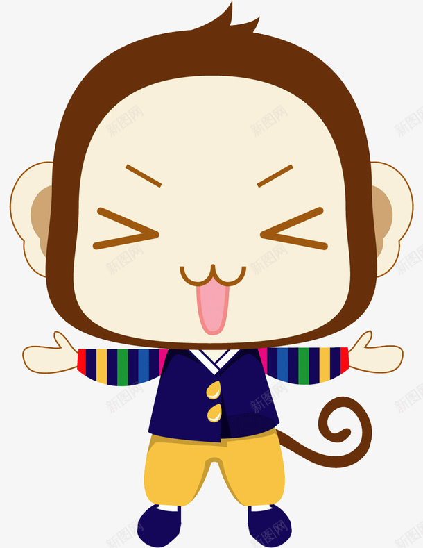马戏团小猴子png免抠素材_88icon https://88icon.com 动物 卡通 水彩 猴子 马戏