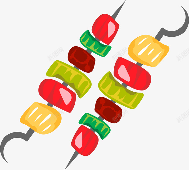 夜宵烤串美食png免抠素材_88icon https://88icon.com BBQ 夜宵美食 烤串 烧烤 矢量图案 餐饮美食