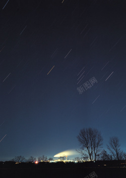 旷野旷野夜景唯美海报背景高清图片