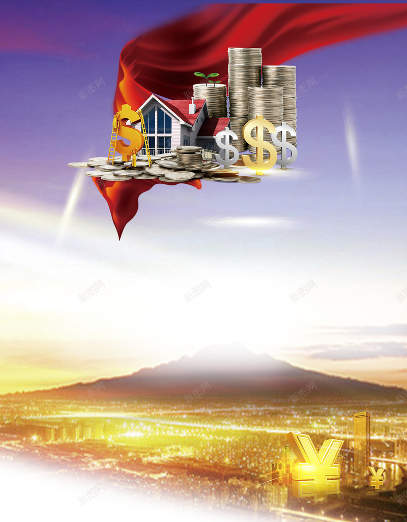 简约大气天空中的房屋商务背景素材psd设计背景_88icon https://88icon.com 大气背景 简约背景 大气 天空 简约 蓝色 蓝天 房屋 金币 金钱 商务 商业 商机