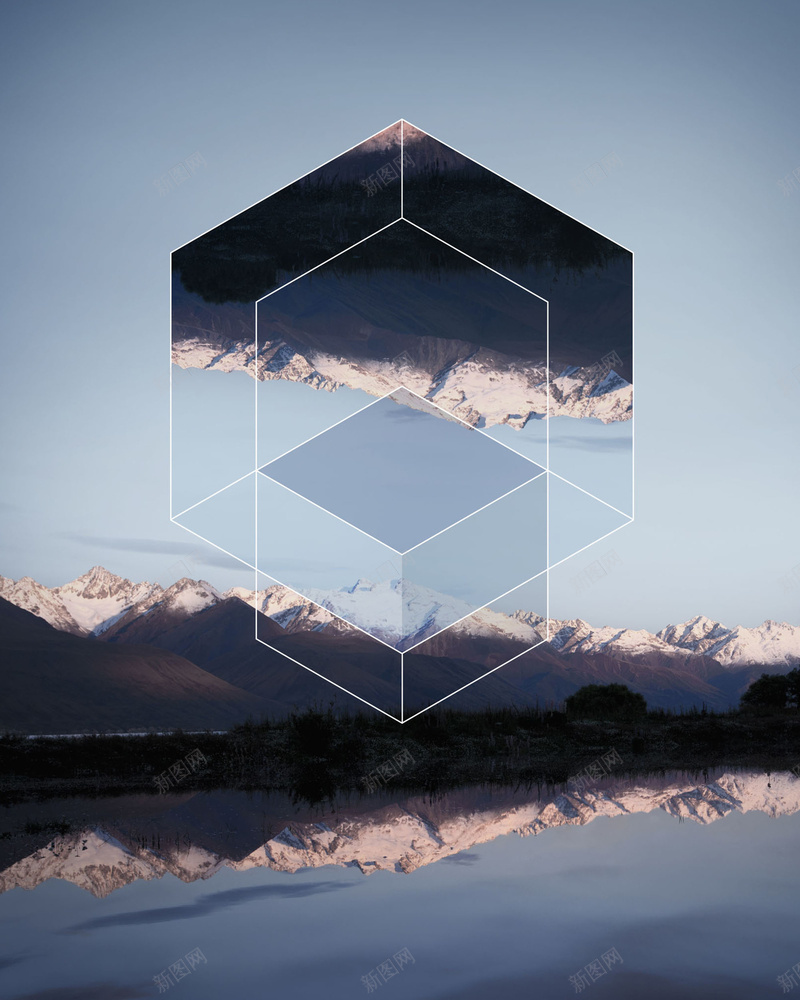 简约时尚自然风景广告jpg设计背景_88icon https://88icon.com 几何图形 商务 大气 广告 戈壁山脉 时尚 简约 自然风景