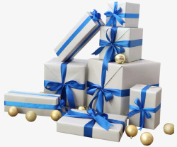 蓝色盒子蓝色礼物盒子浪漫高清图片