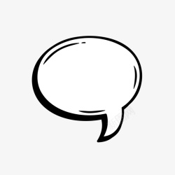 对话框漫画对话框黑白会话框简约对话框素材