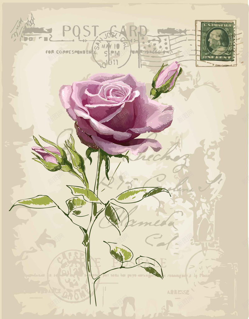 欧式信纸背景玫瑰花矢量图eps设计背景_88icon https://88icon.com 信纸 复古 开心 手写 欧式背景 温馨 玫瑰花 玫瑰花背景 矢量图 英文字母 邮票