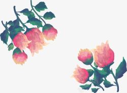 手绘玫瑰花素材