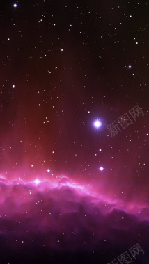 科技感紫色星空H5背景背景