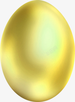 黄色大气金蛋装饰图案素材