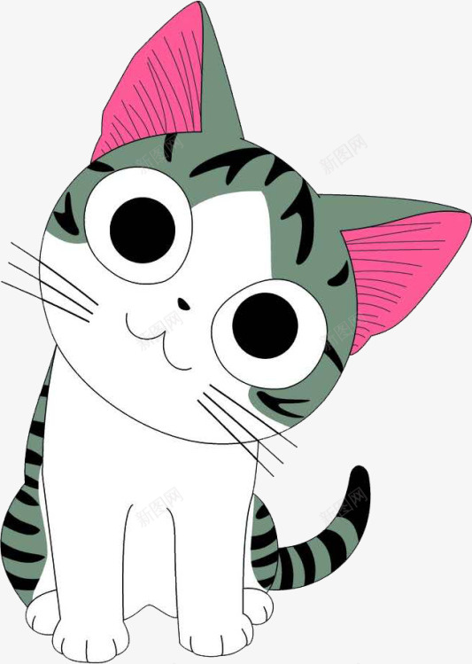 小猫可爱猫png免抠素材_88icon https://88icon.com 可爱猫 机灵 灰色 猫