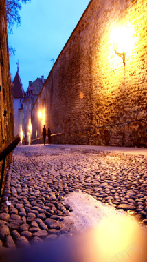 城市里的小巷素材背景背景