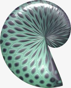 绿色蜗牛壳素材
