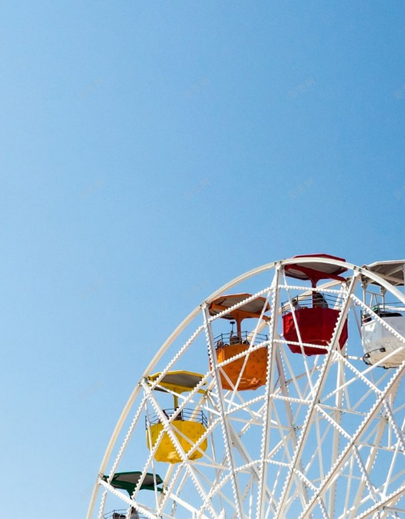 摩天轮小清新背景jpg设计背景_88icon https://88icon.com 摩天轮 小清新 蓝天 大气 摄影 H5 h5 风景