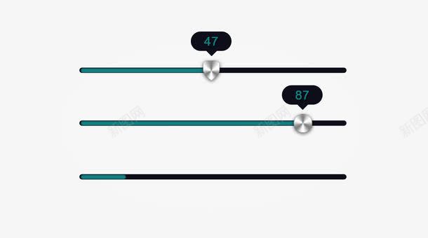 UI进度条png免抠素材_88icon https://88icon.com UI 手机解锁 滑动 解锁进度 进度条 金属