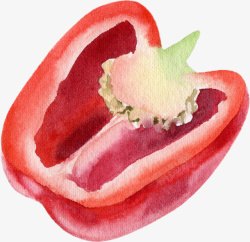 卡通手绘蔬菜装饰海报红椒素材