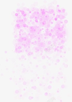 紫色梦幻手绘圆形气泡素材
