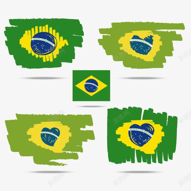 巴西国旗png免抠素材_88icon https://88icon.com 绿色国旗 高清