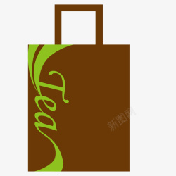 绿色环保手提袋矢量图素材