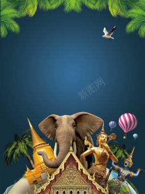 旅游景点背景背景