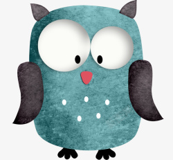 手绘猫头鹰素材