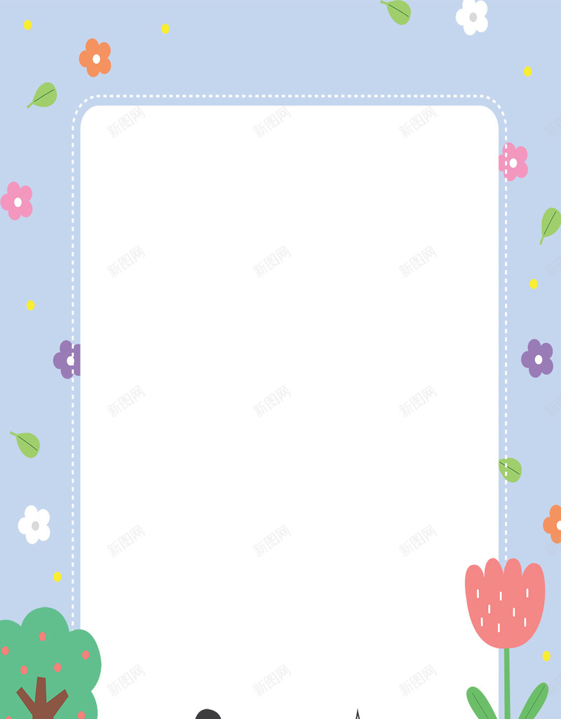 卡通可爱小熊孩子明信片广告背景psd设计背景_88icon https://88icon.com 名信片 信纸 小熊 花朵 树 背景设计 广告背景 卡通 卡通信纸