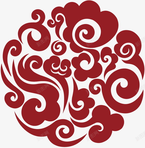 圆纹喜庆祥云矢量图eps免抠素材_88icon https://88icon.com 云纹 剪纸 喜庆 圆纹 祥云 祥云素材 精品素材 红色云纹 装饰 边框 矢量图