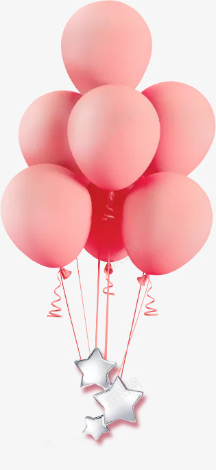气球装饰png免抠素材_88icon https://88icon.com 气球 漂浮 粉色 装饰