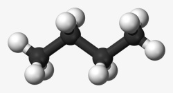灰色卡通分子结构图素材