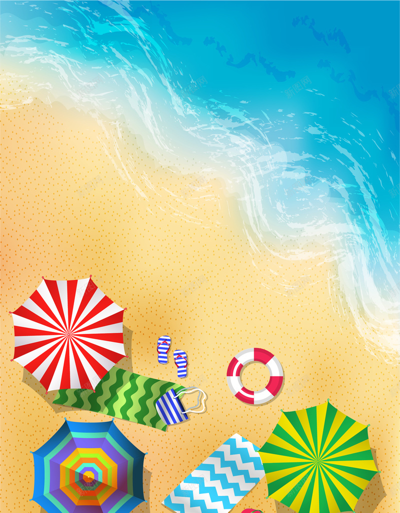 夏日海滩风景旅游平面广告jpg设计背景_88icon https://88icon.com 平面广告 夏日 旅游 海滩 风景 水纹 插画 水彩画 绘画美术 摄影