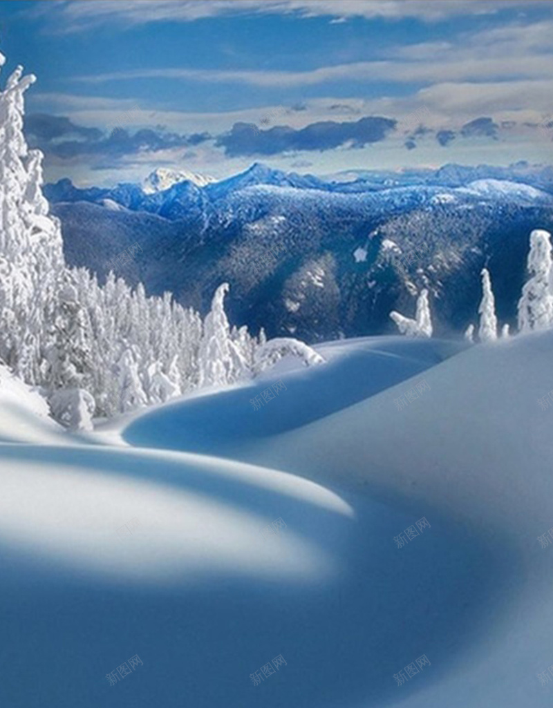 雪山景背景图jpg设计背景_88icon https://88icon.com 冰山 摄影 模型 蓝色 雪 风景