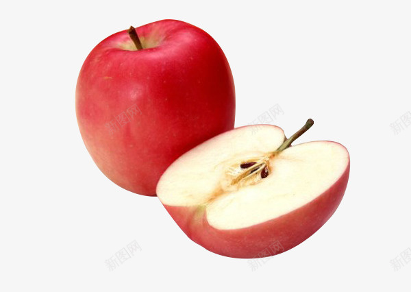 精致红色香甜苹果png免抠素材_88icon https://88icon.com 果园 水果 红色 苹果