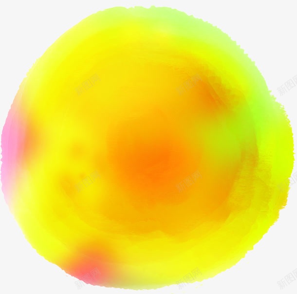 水墨抽象炫彩圆形png免抠素材_88icon https://88icon.com 圆形 抽象 水墨