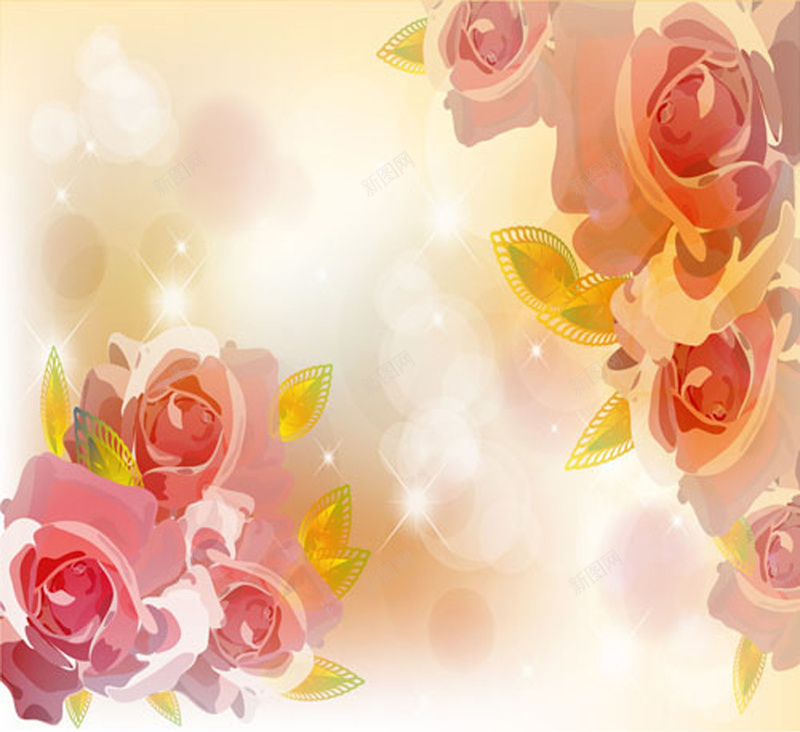 粉色水彩背景eps设计背景_88icon https://88icon.com 水彩 粉色 花卉 花朵