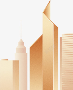 金色上海建筑商务金色建筑高清图片