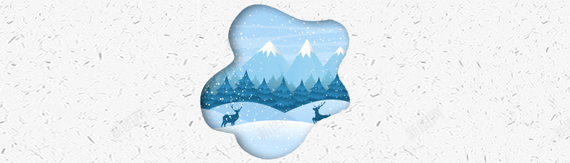 中国传统节日二十四节气之小寒banner背景