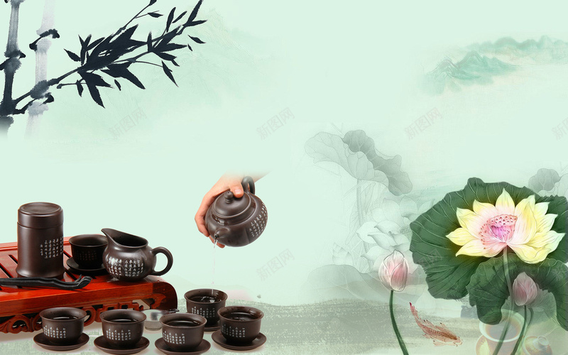 茶道广告海报背景素材psd设计背景_88icon https://88icon.com 茶道 茶杯 茶道广告设计源文件PSD图片下载 茶道广告设计 源文件PSD 茶文化 观音茶 茶庄形象