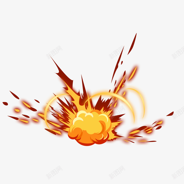 黄褐色爆炸火焰png免抠素材_88icon https://88icon.com 技能爆炸 旺火 火焰 爆开 爆炸 爆炸动画