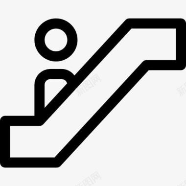 楼梯自动扶梯图标图标